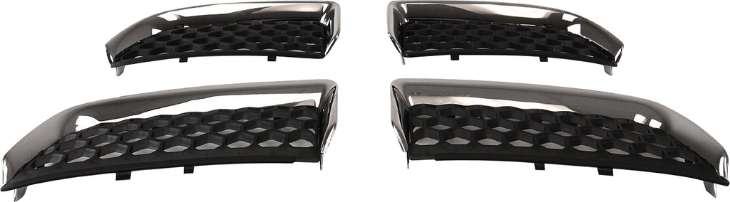 STRATUS 04-06 GRILLE INSERT, Chrome Black, Plastic, Sedan