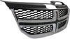 JOURNEY 11-20 GRILLE, Textured Black Shell and Insert, w/ Chrome Molding, w/o Fog Lights