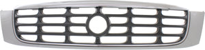 DEVILLE 00-05 GRILLE, Plastic, Chrome Shell, w/ Gray Insert, w/ Night Vision, DHS/DTS Model