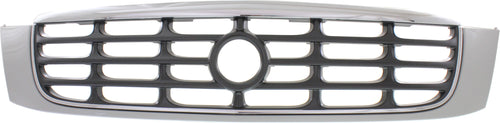 DEVILLE 00-05 GRILLE, Plastic, Chrome Shell, w/ Gray Insert, w/ Night Vision, DHS/DTS Model
