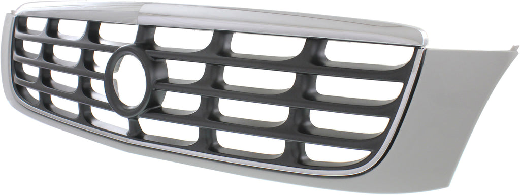DEVILLE 00-05 GRILLE, Plastic, Chrome Shell, w/ Gray Insert, w/ Night Vision, DHS/DTS Model