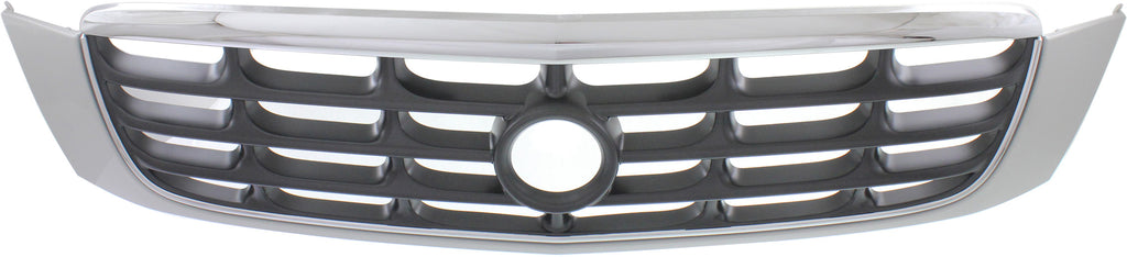 DEVILLE 00-05 GRILLE, Plastic, Chrome Shell, w/ Gray Insert, w/ Night Vision, DHS/DTS Model