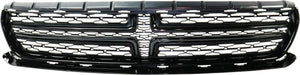 CHARGER 15-22 GRILLE, Textured/Painted Black (Gloss Black) Molding, w/o Chrome, w/o Hood Scoop - CAPA