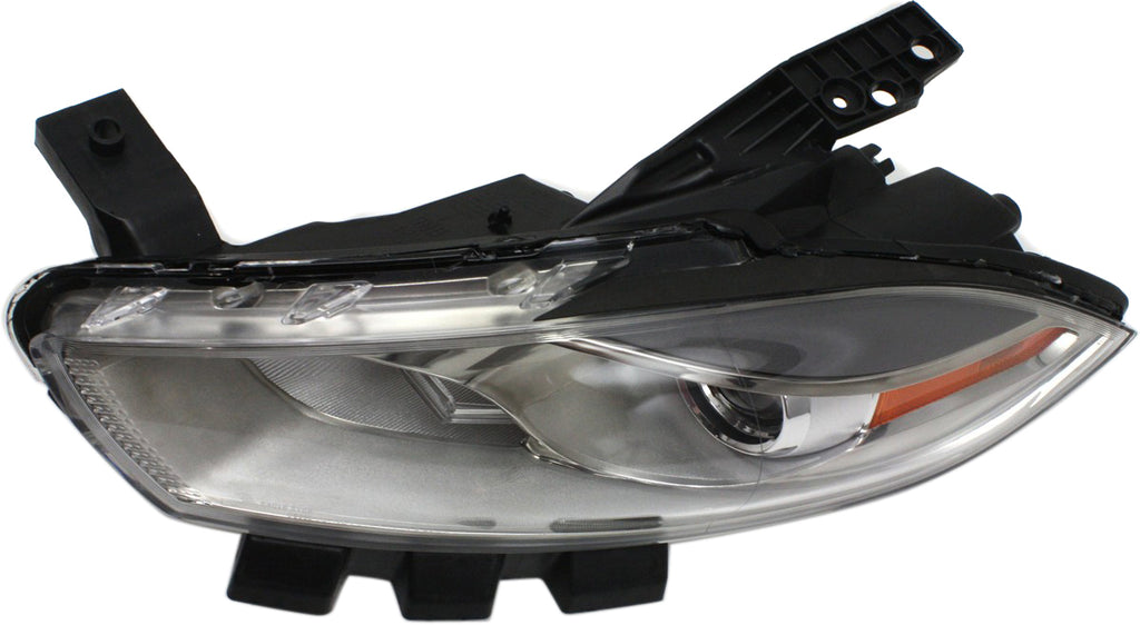 DART 13-16 HEAD LAMP LH, Lens and Housing, HID, w/o HID Kit, Chrome Interior