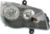 GRAND CARAVAN 11-20/TOWN AND COUNTRY 14-16 HEAD LAMP RH, Assembly, Halogen, Black Interior - CAPA