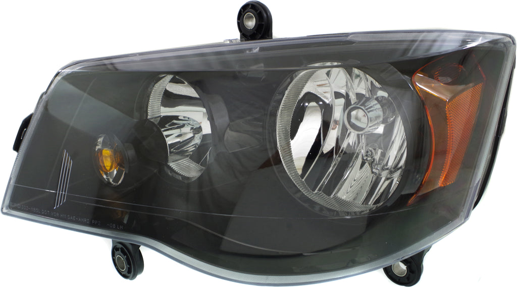 GRAND CARAVAN 11-20/TOWN AND COUNTRY 14-16 HEAD LAMP LH, Assembly, Halogen, Black Interior - CAPA
