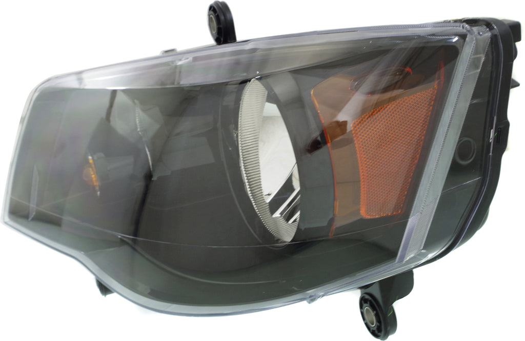 GRAND CARAVAN 11-20/TOWN AND COUNTRY 14-16 HEAD LAMP LH, Assembly, Halogen, Black Interior - CAPA