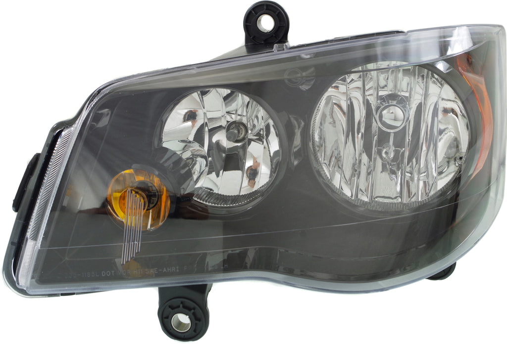 GRAND CARAVAN 11-20/TOWN AND COUNTRY 14-16 HEAD LAMP LH, Assembly, Halogen, Black Interior - CAPA