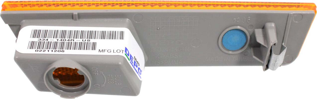 CHALLENGER 08-14 FRONT SIDE MARKER LAMP RH, Lens and Housing, (13-14, w/o Chrome Trim) - CAPA