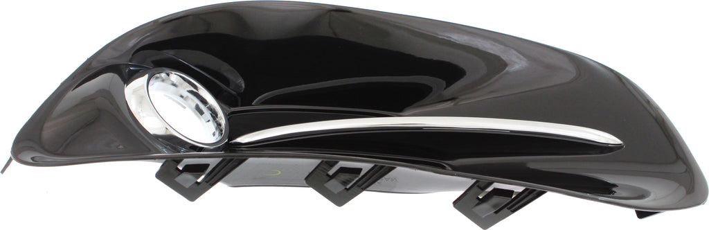 DART 13-16 FRONT FOG LAMP MOLDING RH, Black, w/ Chrome Trim - CAPA