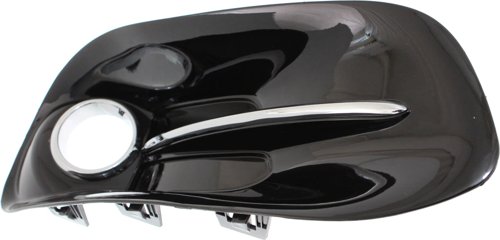 DART 13-16 FRONT FOG LAMP MOLDING RH, Black, w/ Chrome Trim - CAPA