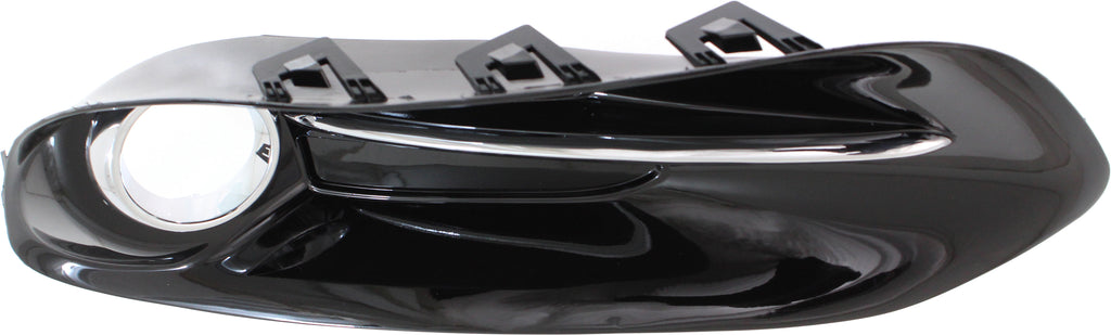 DART 13-16 FRONT FOG LAMP MOLDING RH, Black, w/ Chrome Trim - CAPA
