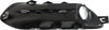 DART 13-16 FRONT FOG LAMP MOLDING RH, Black, w/ Chrome Trim - CAPA