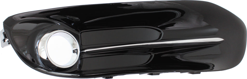 DART 13-16 FRONT FOG LAMP MOLDING LH, Black, w/ Chrome Trim - CAPA
