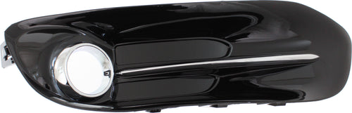 DART 13-16 FRONT FOG LAMP MOLDING LH, Black, w/ Chrome Trim - CAPA