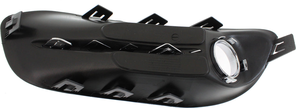 DART 13-16 FRONT FOG LAMP MOLDING LH, Black, w/ Chrome Trim - CAPA