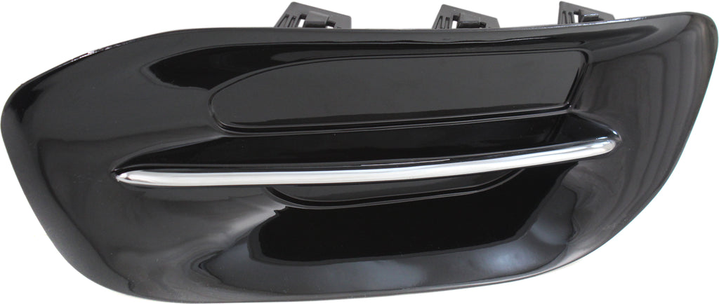 DART 13-14 FOG LAMP COVER RH, Black, Fog Lamp Opening, w/ Chrome Trim - CAPA