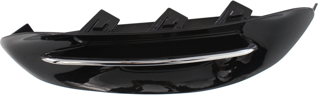 DART 13-14 FOG LAMP COVER RH, Black, Fog Lamp Opening, w/ Chrome Trim - CAPA