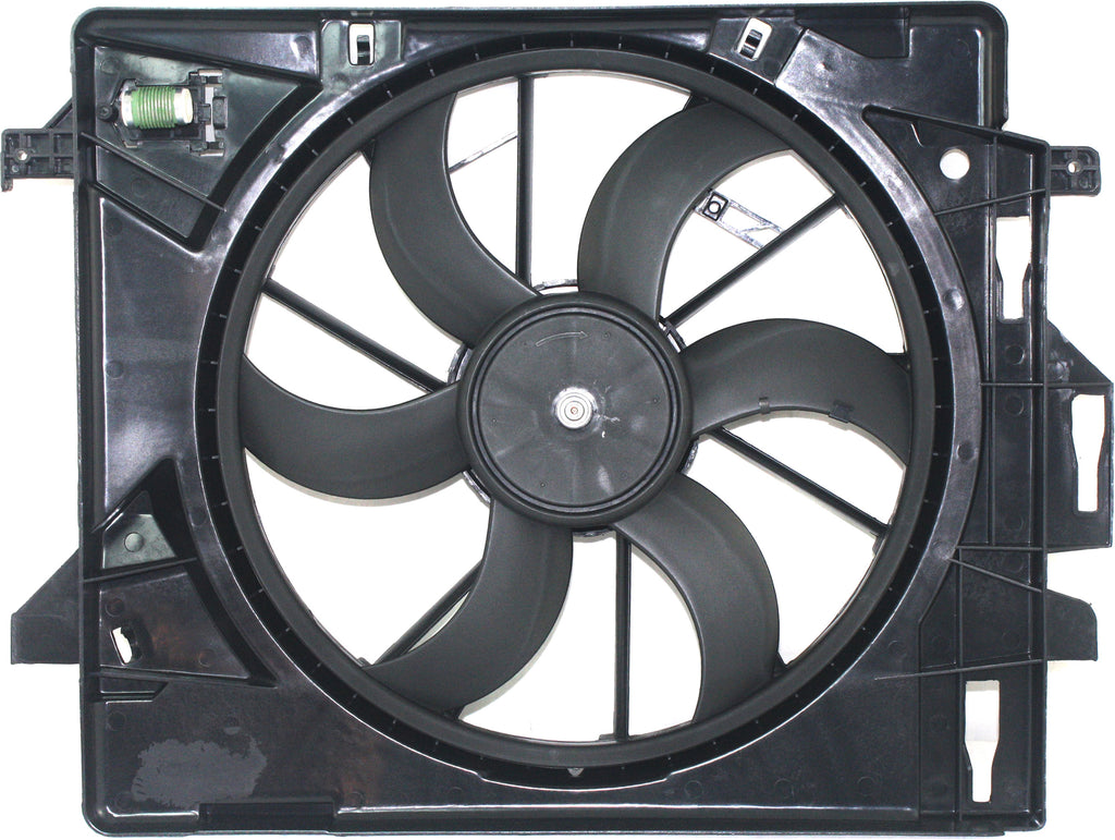 GRAND CARAVAN 08-20 RADIATOR FAN ASSEMBLY, 3.3L/3.6L/3.8L, Includes resistor