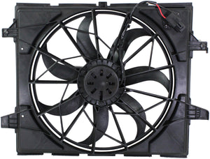 DURANGO 11-20/GRAND CHEROKEE 11-22 RADIATOR FAN ASSEMBLY, Single Fan, Standard Duty Cooling, Includes Resistor, w/o Tow Package