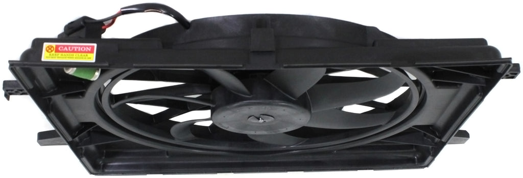 DURANGO 11-20/GRAND CHEROKEE 11-22 RADIATOR FAN ASSEMBLY, Single Fan, Standard Duty Cooling, Includes Resistor, w/o Tow Package