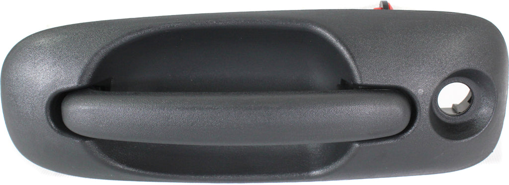 TOWN AND COUNTRY 01-07 FRONT EXTERIOR DOOR HANDLE LH, Textured Black, w/ Keyhole