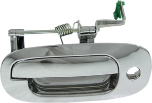 DURANGO 98-01 FRONT EXTERIOR DOOR HANDLE LH, All Chrome, w/ Keyhole