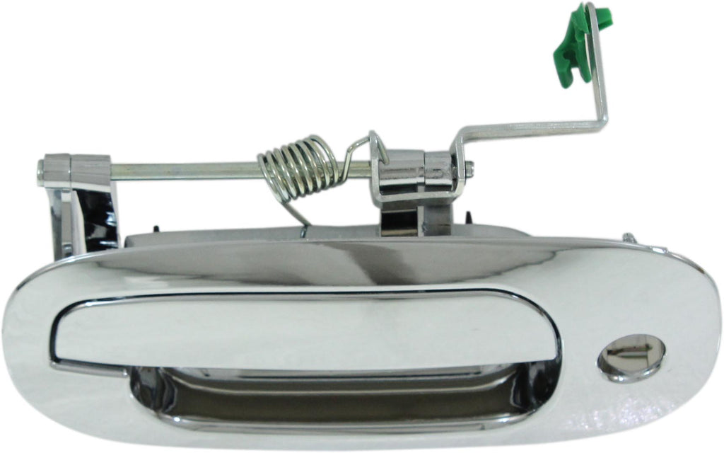 DURANGO 98-01 FRONT EXTERIOR DOOR HANDLE LH, All Chrome, w/ Keyhole