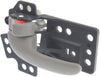 NEON 00-05 FRONT INTERIOR DOOR HANDLE LH, Gray (Black+Taupe), Plastic (=REAR)