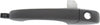 DURANGO 11-20 FRONT EXTERIOR DOOR HANDLE LH, Primed Black, w/ Keyhole, w/o Keyless Entry