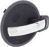 MAGNUM 05-08/CHARGER 06-10 FRONT INTERIOR DOOR HANDLE RH, Chrme Lvr/Blk Hsg., Plastic/Metal (=REAR)