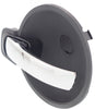 MAGNUM 05-08/CHARGER 06-10 FRONT INTERIOR DOOR HANDLE LH, Chrme Lvr/Blk Hsg., Plastic/Metal (=REAR)