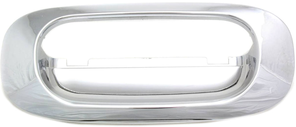 DAKOTA 97-11/RAIDER 06-09 TAILGATE HANDLE BEZEL, All Chrome, w/o Keyhole, Plastic
