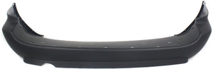 GRAND CARAVAN 05-07 REAR BUMPER COVER, Primed, w/o Rear Obj Snsr Holes, w/ Single Exh Hole and Blk Trim, w/o Chr Mldg, w/ Stow and Go Seat