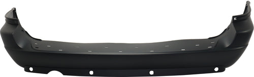 GRAND CARAVAN 05-07 REAR BUMPER COVER, Primed, w/ Rear Obj Snsr Holes, w/ Single Exh Hole and Blk Trim, w/ Chr Mldg