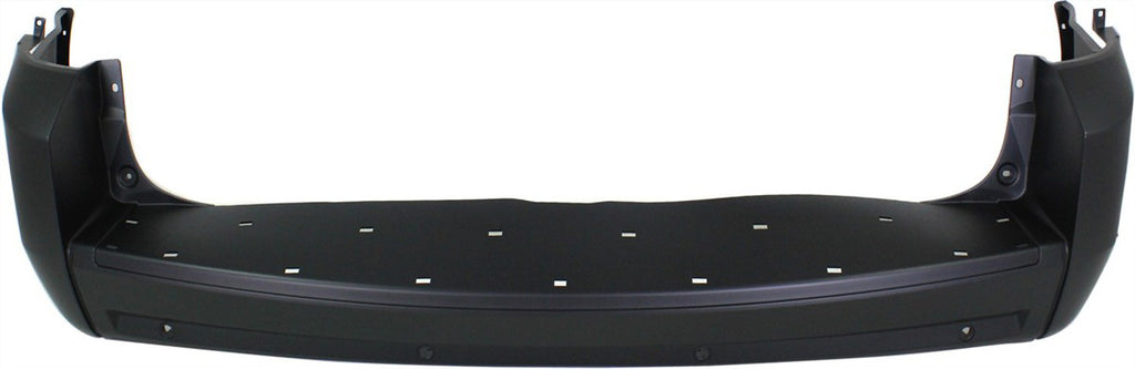 GRAND CARAVAN 08-10 REAR BUMPER COVER, Primed, w/ Molding and Parking Aid Snsr Holes - CAPA