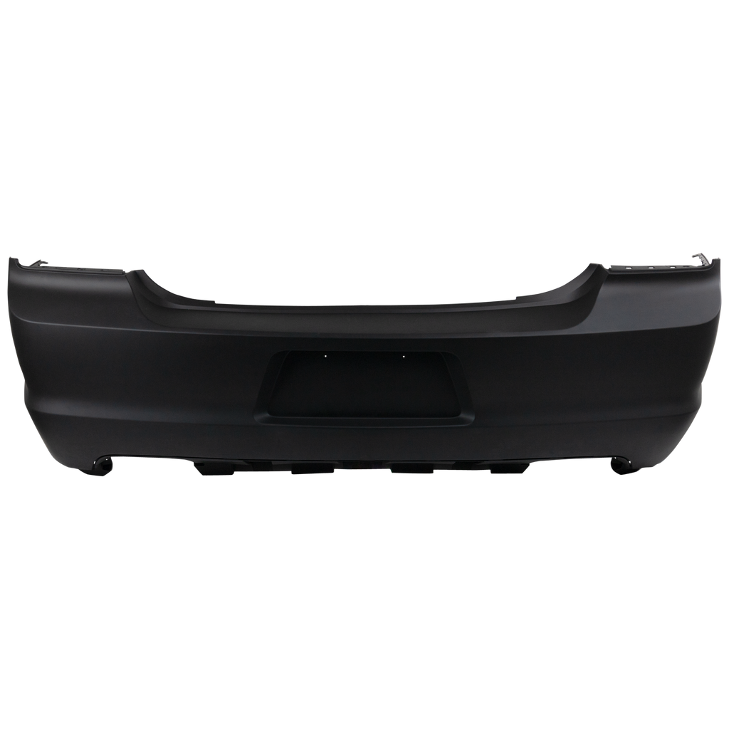 CHARGER 11-14 REAR BUMPER COVER, Primed, w/o Parking Aid Sensor Holes, (Exc. SRT8 Model)