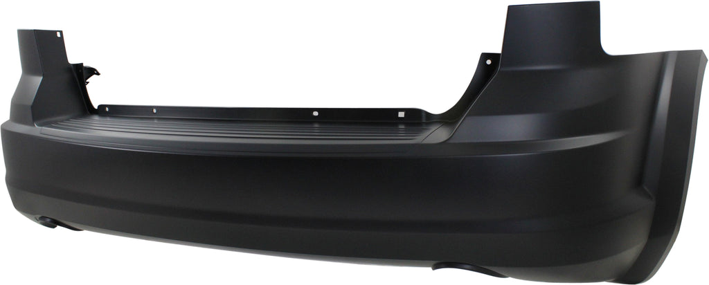 JOURNEY 09-20 REAR BUMPER COVER, Primed, w/o Fascia and Parking Aid Sensor Holes, w/ Dual Exhaust Holes