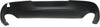 DART 13-16 REAR BUMPER COVER, Lower Fascia, Textured, w/ Chrome Molding
