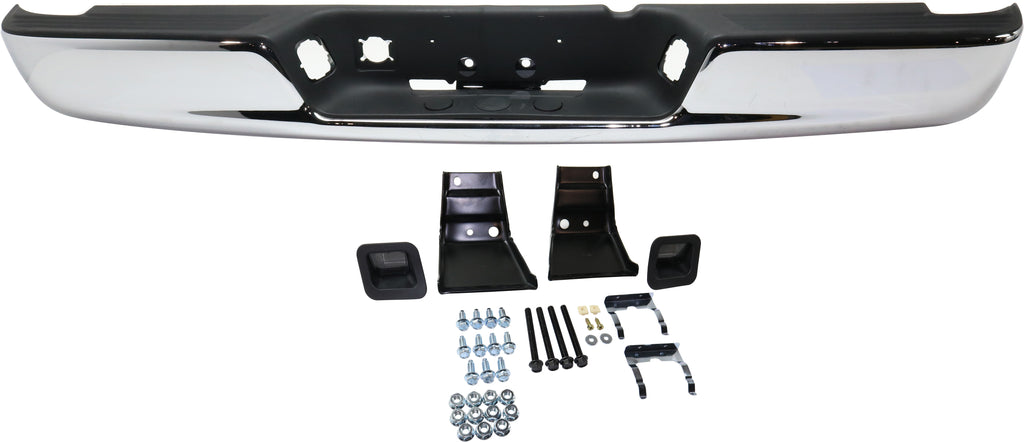 RAM 1500 P/U 02-08 / 2500/3500 03-09 STEP BUMPER, FACE BAR AND PAD, w/ Pad Provision, w/ Mounting Bracket, Chrome, All Cab Types, w/ Bracket