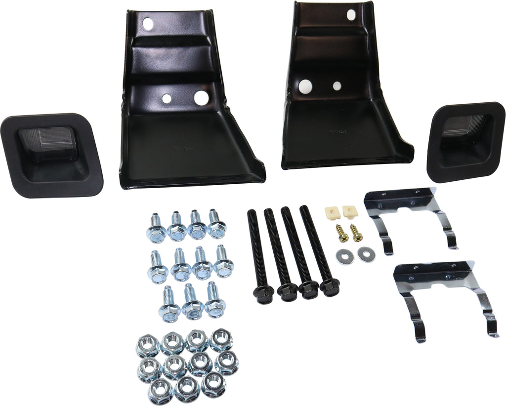 RAM 1500 P/U 02-08 / 2500/3500 03-09 STEP BUMPER, FACE BAR AND PAD, w/ Pad Provision, w/ Mounting Bracket, Chrome, All Cab Types, w/ Bracket