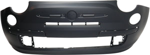 FIAT 500 12-17 FRONT BUMPER COVER, Primed, w/ FL Holes, w/ Bmper Applique Holes - Lounge Model - CAPA