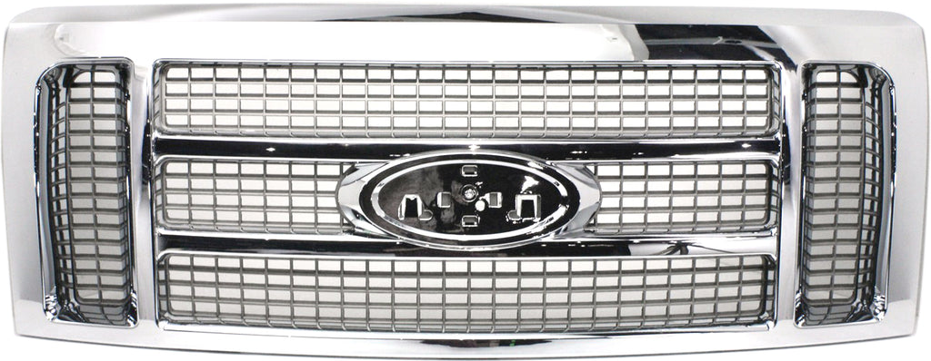 F-150 09-12 GRILLE, Chrome Shell/Painted Gold Insert, King Ranch Model