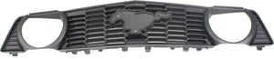 MUSTANG 10-12 GRILLE, Textured Gray Shell and Insert, w/o California Edition, GT Model