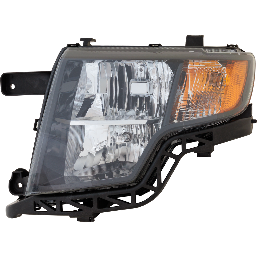EDGE 09-10 HEAD LAMP LH, Assembly, Halogen, Black Interior, Sport Model - CAPA