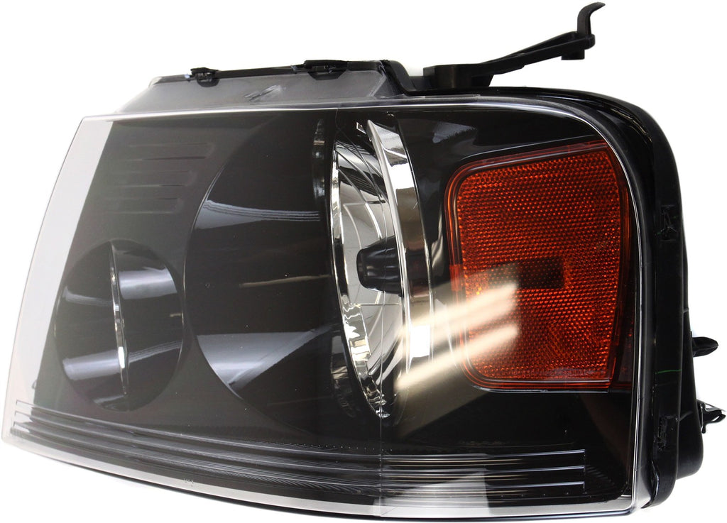 F-150 06-08 HEAD LAMP LH, Assembly, Halogen, Blacked Out, Harley Davidson Model - CAPA