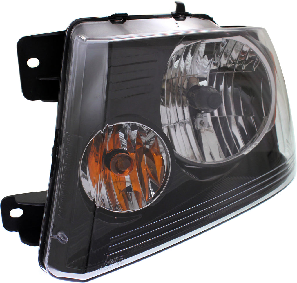 F-150 06-08 HEAD LAMP LH, Assembly, Halogen, Black Interior, w/o Chrome Trim, Harley Davidson Model