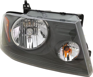 F-150 07-08 HEAD LAMP RH, Assembly, Halogen, w/o Chrome Trim, Gray Interior, (Exc. Harley Davidson Model)