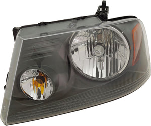 F-150 07-08 HEAD LAMP LH, Assembly, Halogen, w/o Chrome Trim, Medium Gray, (Exc. Harley Davidson Model) - CAPA