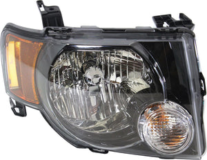 ESCAPE 09-12 HEAD LAMP RH, Assembly, Halogen, Dark Interior, w/ Sport Appearance Package, From 12-2-08, XLT Model